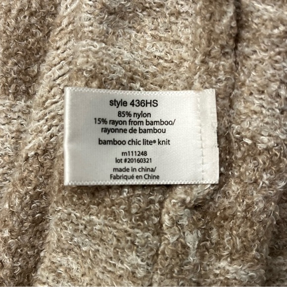 Barefoot Dreams Bamboo Chic Lite Cardigan Size S/M Calypso Waterfall Open Front - Picture 10 of 14